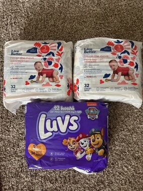 Luvs and CVS Size 3 Baby Diapers